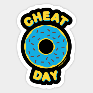 Cheat Day (Blue Donut) Sticker